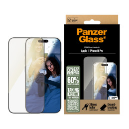 PanzerGlass EyeCare Pellicola in Vetro Temperato iPhone 16 Pro | Ultra-Wide Fit