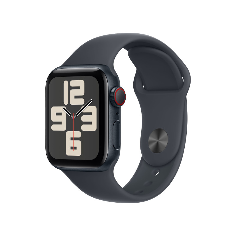 Apple Watch SE OLED 40 mm Digitale 324 x 394 Pixel Touch screen 4G Nero Wi-Fi GPS (satellitare)