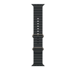 Apple Cinturino Ocean nero (49 mm) - Titanio naturale