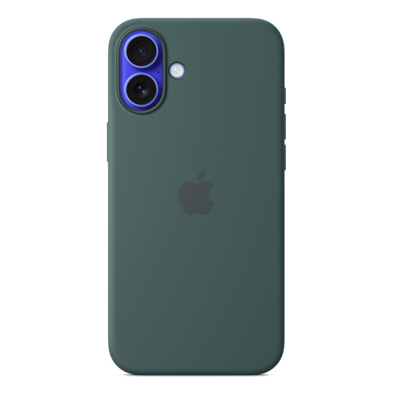 Apple Custodia MagSafe in silicone per iPhone 16 Plus - Verde lago Apple Custodia MagSafe in silicone per iPhone 16 Plus - Verde lago