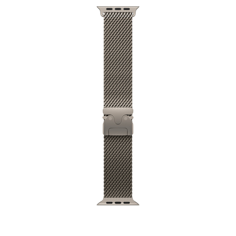 Apple Loop in maglia milanese in titanio naturale (49 mm) - Large Apple Loop in maglia milanese in titanio naturale (49 mm) - Large