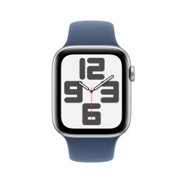 Apple Watch SE OLED 44 mm Digitale 368 x 448 Pixel Touch screen Argento Wi-Fi GPS (satellitare)