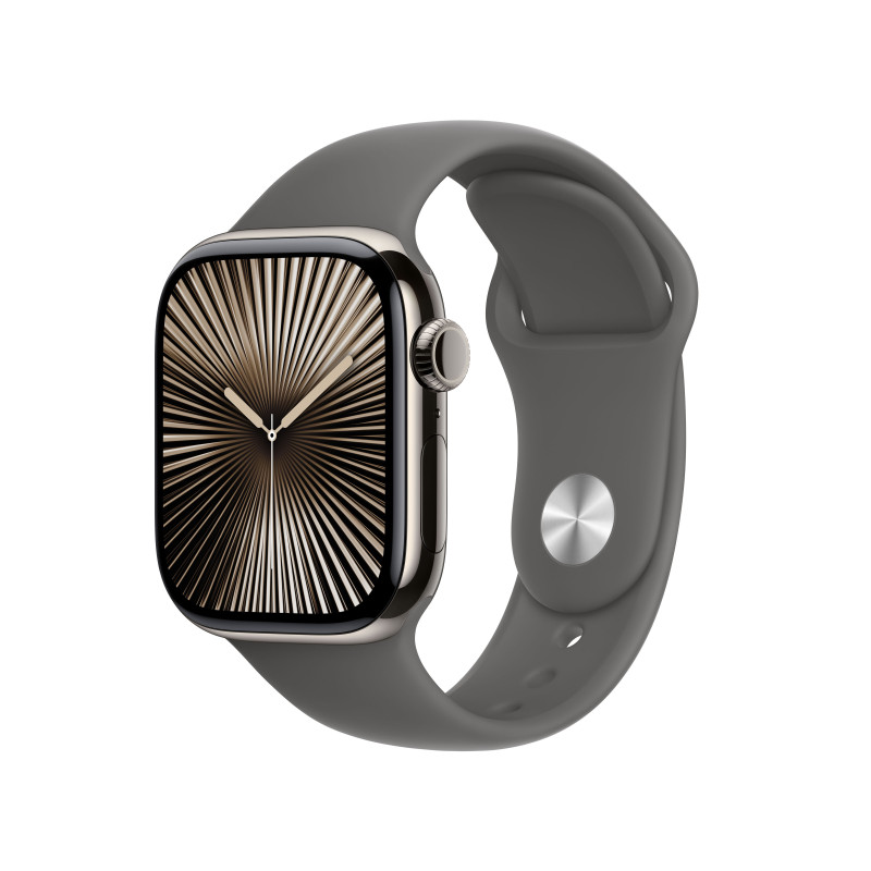 Apple Watch Series 10 OLED 42 mm Digitale 374 x 446 Pixel Touch screen 4G Titanio Wi-Fi GPS (satellitare) Apple Watch Series 10 OLED 42 mm Digitale 374 x 446 Pixel Touch screen 4G Titanio Wi-Fi GPS (satellitare)