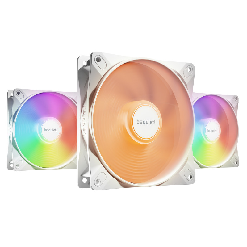 be quiet! LIGHT WINGS LX 120mm PWM High Speed 3-Pack White Case per computer Ventilatore 12 cm Bianco 3 pz