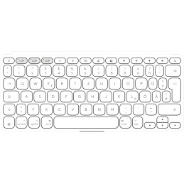 Logitech 920-013005 tastiera Universale Bluetooth QWERTZ Tedesco Bianco