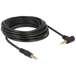 DeLOCK 5m 3.5mm M M cavo audio Nero