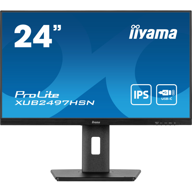 iiyama ProLite XUB2497HSN-B2 Monitor PC 60,5 cm (23.8") 1920 x 1080 Pixel Full HD LED Nero iiyama ProLite XUB2497HSN-B2 Monitor PC 60,5 cm (23.8") 1920 x 1080 Pixel Full HD LED Nero
