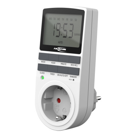 Ansmann 1260-0006 timer elettrico Bianco Timer giornaliero settimanale