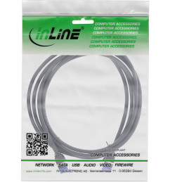 InLine Patchcord Slim, Cat.6A, S FTP, TPE (LSZH), PoE, nero, 0,3m