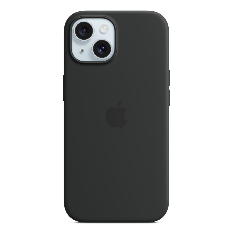 Apple Custodia MagSafe in silicone per iPhone 15 - Nero Apple Custodia MagSafe in silicone per iPhone 15 - Nero