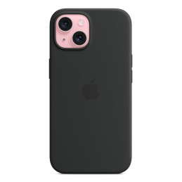 Apple Custodia MagSafe in silicone per iPhone 15 - Nero