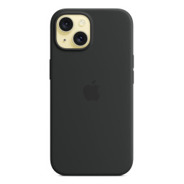 Apple Custodia MagSafe in silicone per iPhone 15 - Nero