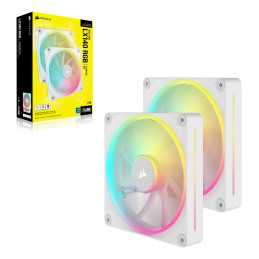 Corsair CO-9051032-WW sistema di raffreddamento per computer Case per computer Ventilatore 14 cm Bianco 2 pz
