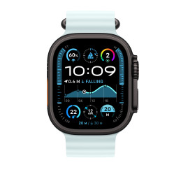 Apple Cinturino Ocean blu ghiaccio (49 mm) - Titanio nero