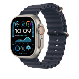 Apple Cinturino Ocean blu navy (49 mm) - Titanio naturale