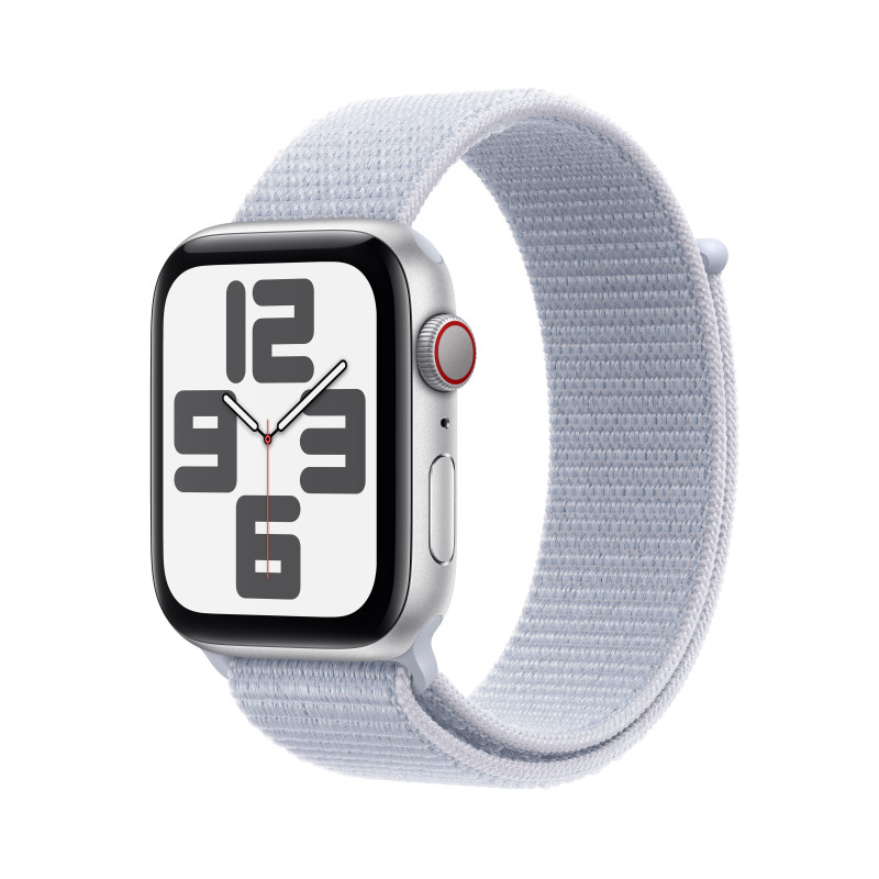 Apple Watch SE OLED 44 mm Digitale 368 x 448 Pixel Touch screen 4G Argento Wi-Fi GPS (satellitare) Apple Watch SE OLED 44 mm Digitale 368 x 448 Pixel Touch screen 4G Argento Wi-Fi GPS (satellitare)