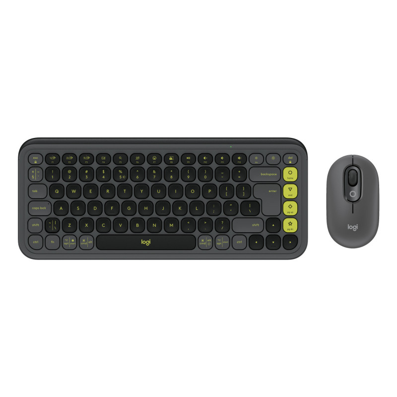 Logitech 920-013140 tastiera Mouse incluso Universale Bluetooth QWERTY US International Granito, Verde