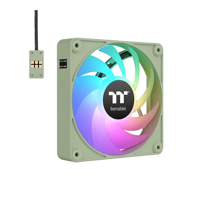 Thermaltake CL-F196-PL12MG-A sistema di raffreddamento per computer Case per computer Ventilatore 12 cm Verde 3 pz Thermaltake CL-F196-PL12MG-A sistema di raffreddamento per computer Case per computer Ventilatore 12 cm Verde 3 pz