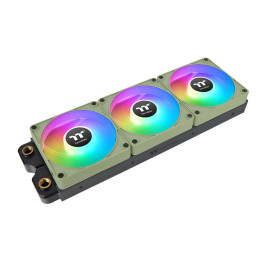 Thermaltake CL-F196-PL12MG-A sistema di raffreddamento per computer Case per computer Ventilatore 12 cm Verde 3 pz