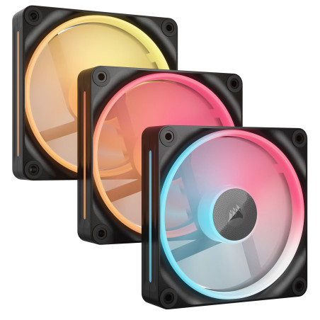 Corsair iCUE LINK LX120-R RGB Case per computer Ventilatore 12 cm Nero 3 pz