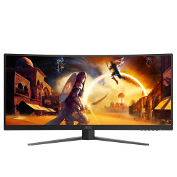 AOC G4 CU34G4Z Monitor PC 86,4 cm (34") 3440 x 1440 Pixel Wide Quad HD LED Nero, Rosso
