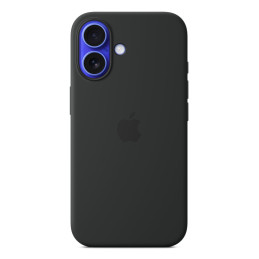 Apple Custodia MagSafe in silicone per iPhone 16 - Nero