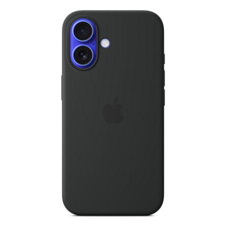Apple Custodia MagSafe in silicone per iPhone 16 - Nero