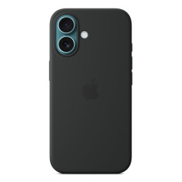 Apple Custodia MagSafe in silicone per iPhone 16 - Nero
