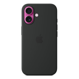 Apple Custodia MagSafe in silicone per iPhone 16 - Nero