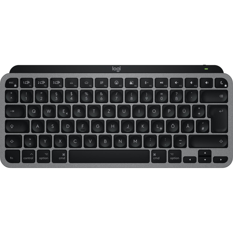Logitech MX Keys Mini For Mac tastiera Casa ufficio Bluetooth QWERTZ Tedesco Nero, Grigio