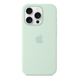Apple Custodia MagSafe in silicone per iPhone 16 Pro – Acquamarina