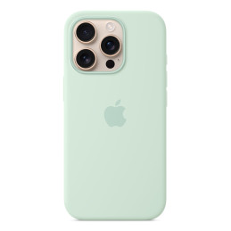 Apple Custodia MagSafe in silicone per iPhone 16 Pro – Acquamarina