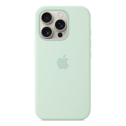Apple Custodia MagSafe in silicone per iPhone 16 Pro – Acquamarina
