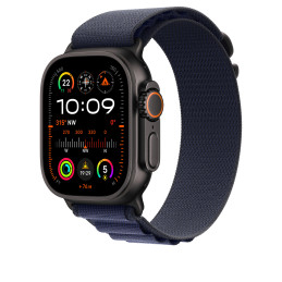 Apple Alpine Loop blu navy (49 mm) - Medium - Titanio nero