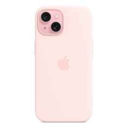 Apple Custodia MagSafe in silicone per iPhone 15 - Rosa confetto