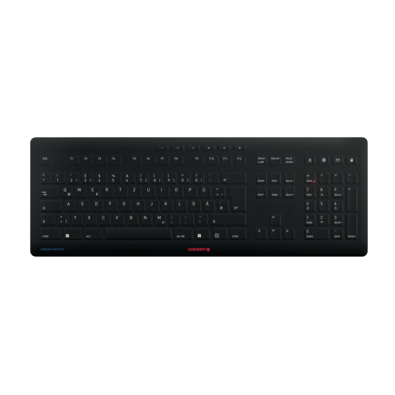 CHERRY Stream tastiera Universale Wireless a RF + USB QWERTZ Tedesco Nero CHERRY Stream tastiera Universale Wireless a RF + USB QWERTZ Tedesco Nero