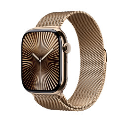 Apple Loop in maglia milanese color oro (46 mm) - S M