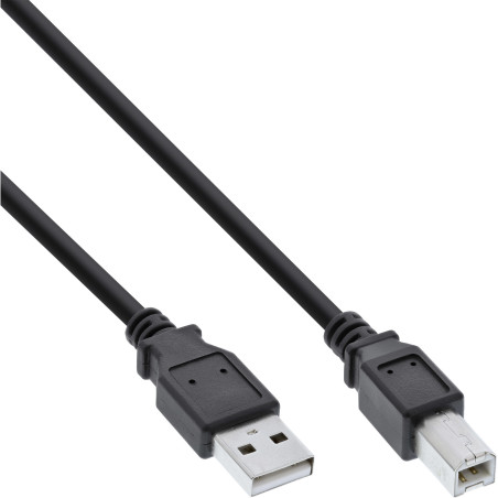 InLine Cavo USB 2.0 A maschio   B maschio, nero, 3m