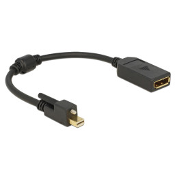DeLOCK 62638 cavo DisplayPort 0,25 m Mini DisplayPort Nero