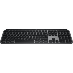 Logitech MX Keys S for Mac tastiera Ufficio RF senza fili + Bluetooth QWERTY US International Alluminio, Nero