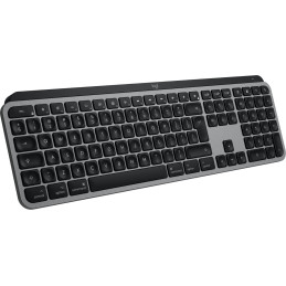 Logitech MX Keys S for Mac tastiera Ufficio RF senza fili + Bluetooth QWERTY US International Alluminio, Nero