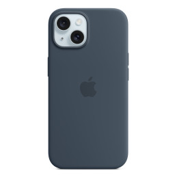 Apple Custodia MagSafe in silicone per iPhone 15 - Blu tempesta
