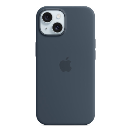 Apple Custodia MagSafe in silicone per iPhone 15 - Blu tempesta