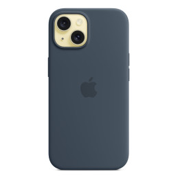 Apple Custodia MagSafe in silicone per iPhone 15 - Blu tempesta