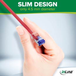 InLine 74902M cavo di rete Magenta 2 m Cat6a S FTP (S-STP)