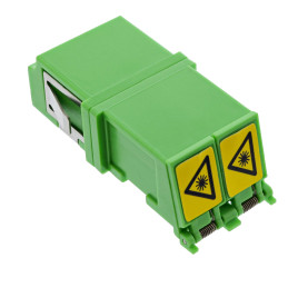InLine Adattatore in fibra ottica Duplex LC LC SM ceramica, verde