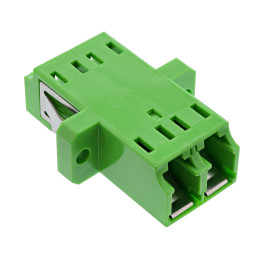 InLine Adattatore in fibra ottica Duplex LC LC SM ceramico verde con flangia