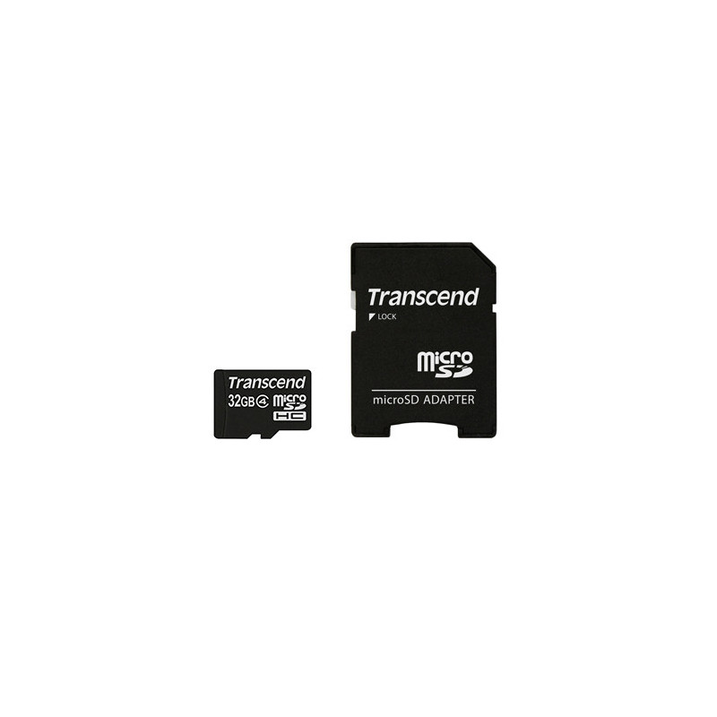 Transcend TS32GUSDHC4 memoria flash 32 GB MicroSDHC Classe 4 Transcend TS32GUSDHC4 memoria flash 32 GB MicroSDHC Classe 4