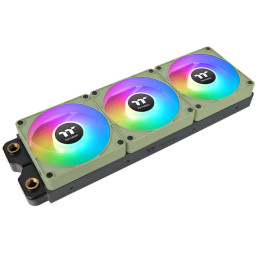 Thermaltake CL-F198-PL12MG-A sistema di raffreddamento per computer Case per computer Ventilatore 12 cm Verde 3 pz