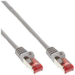InLine Cavo patch Lan Cat.6 S FTP, 250MHz, grigio, PVC, bulk 50pz., 1,5m